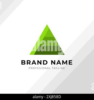 Design del logo Abstract Triangle Illustrazione Vettoriale