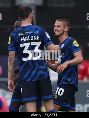 Ronan Darcy di Crawley Town durante la pre-stagione amichevole tra Lewes e Crawley Town al Dripping Pan. Foto Stock