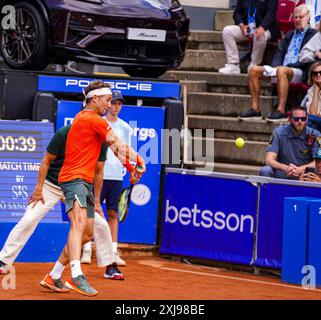 Båstad, ATP 250, Svezia, 07 17 2024, Casper Ruud contro Thiago Monteiro. Casper Ruud Foto Stock