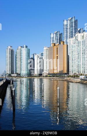 Skyscrapers of Marine City, Busan, Corea del Sud, Asia Copyright: IanxTrower 800-4142 Foto Stock