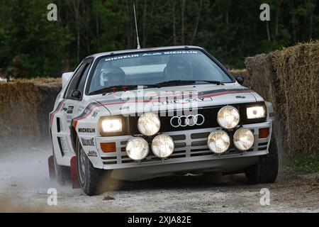 Tim Clarke, Audi quattro A2, Legends of Group B, una selezione di auto iconiche che dimostrano gli estremi estremi dello sviluppo dei veicoli per World Rall Foto Stock