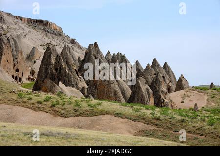 Camini delle fate nella valle di Ihlara, in Turchia Foto Stock