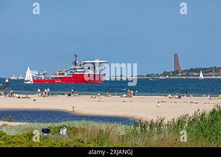 Regata Aquanaut, barche, People, Kiel Week, Navy Memorial, Laboe, Falckenstein Beach, Kiel Fjord, Kiel, Schleswig-Holstein, Germanv Foto Stock