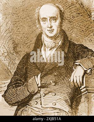 Un primo ritratto inglese del politico britannico Charles Earl Grey (1764-1845). Alias visconte Howick. È stato primo ministro, leader della camera dei lord, Segretario di Stato per gli affari esteri, leader della camera dei comuni, Lord Temporal e membro del Parlamento per Northumberland Foto Stock