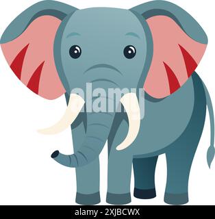 elefante bambino, illustrazione dell'elefante Illustrazione Vettoriale