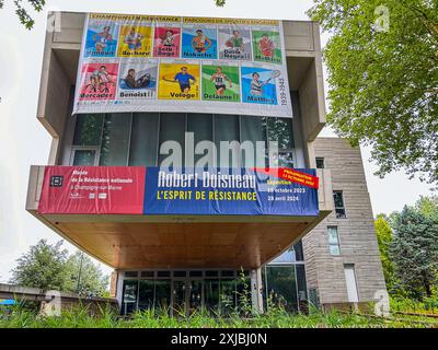 Champigny-sur-Marne, Francia, storia francese, Museo della resistenza francese, periferia di Parigi, vista esterna, facciata dell'edificio Foto Stock