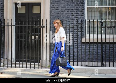 Londra, Regno Unito. 17 luglio 2024. Angela Rayner, Vice primo Ministro, Segretario di Stato per gli alloggi e le Comunità. Deputato per Ashton-under-Lyne, lascia Downing Street per la prima volta nel suo nuovo ruolo per partecipare al Parlamento per l'apertura dello Stato. Crediti: Imageplotter/Alamy Live News Foto Stock