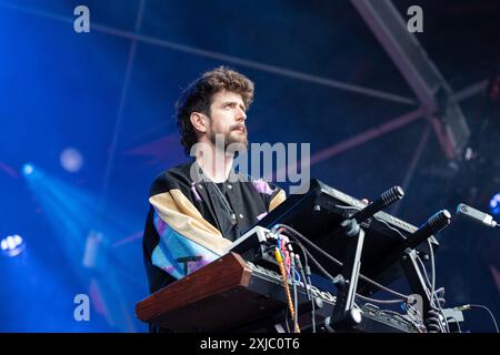 Londra, Regno Unito. Mercoledì 17 luglio. Il musicista Danalog (Dan Leavers) si esibisce alla Summer Series alla Somerset House. Crediti: Katie Collins/EMPICS/Alamy Live News Foto Stock
