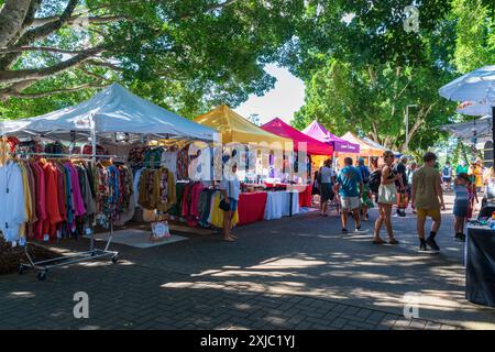 Yandina Markets, Sunshine Coast, Queensland, Australia Foto Stock