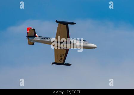 G-2 Galeb (Seagull) al CIAV Air Show 2024 a Varazdin, Croazia Foto Stock