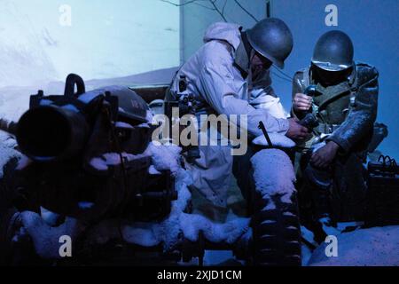 Il 101° Museo aereo le Mess a Bastogne, Belgio Foto Stock