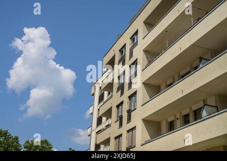 Neubau des Immobilienunternehmen Hines, Wohnhaus, Stadtquartier Südkreuz, Quartierstraße, Schöneberg, Berlino, Germania Foto Stock