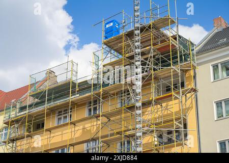 Baustelle, Ausbau Dachgeschoß, Altbau, Hauptstraße, Schöneberg, Tempelhof-Schöneberg, Berlino, Germania Foto Stock