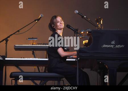 REGNO UNITO. 17 luglio 2024. LONDRA, INGHILTERRA - 17 LUGLIO: Hania Rani si esibisce alla Somerset House il 17 luglio 2024 a Londra, Inghilterra. CAP/Mar © Mar/Capital Pictures credito: Capital Pictures/Alamy Live News Foto Stock