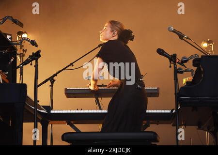 REGNO UNITO. 17 luglio 2024. LONDRA, INGHILTERRA - 17 LUGLIO: Hania Rani si esibisce alla Somerset House il 17 luglio 2024 a Londra, Inghilterra. CAP/Mar © Mar/Capital Pictures credito: Capital Pictures/Alamy Live News Foto Stock