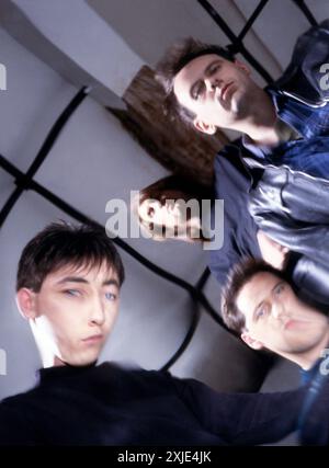 Il gruppo alternative post punk Wolverhampton The Mighty Lemon Drops è stato girato a Londra intorno al 1987 Foto Stock