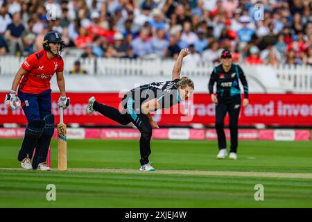 LONDRA, REGNO UNITO. 17 luglio, 24. Durante England Women vs New Zealand Fifth Vitality T20 International al Lord's Cricket Ground mercoledì 17 luglio 2024 a LONDRA, INGHILTERRA. Crediti: Taka Wu/Alamy Live News Foto Stock