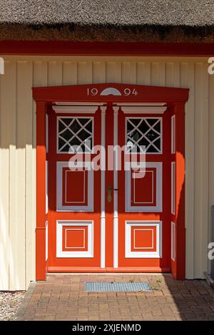 Porta Rossa, Prerow, Darss, Meclemburgo-Pomerania Occidentale, Germania Foto Stock