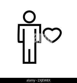 icona umana amata simbolo vettoriale piatto semplice contorno del set di collezioni logo Illustrazione Vettoriale