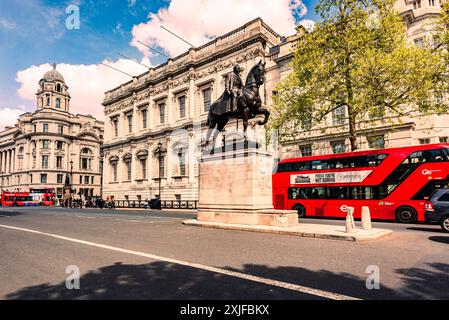 Statua del Field Marshall Earl Haig a Whitehall, Londra Foto Stock