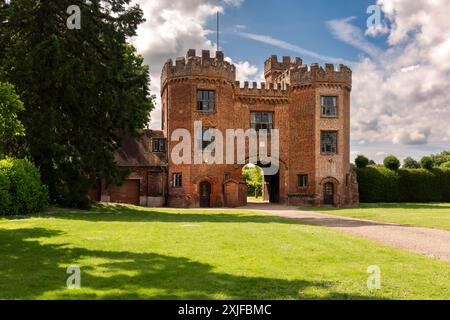 Porta del castello di Lullingstone nel Kent. Foto Stock