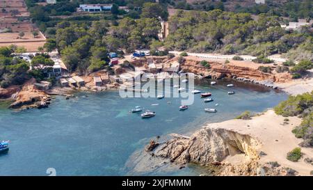 Immagine datata luglio 2024 mostra Canal d'en Martí a Ibiza. Foto Stock