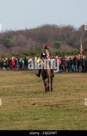 Annuale New Forest, da un punto all'altro, fino al traguardo, la tradizione della New Forest, tradizionale evento di Santo Stefano 2016 Foto Stock