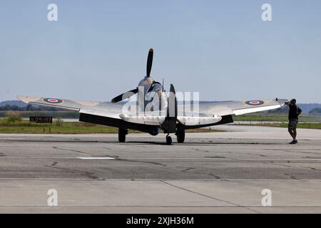 Curtis P-40 Kittyhawk a Boundary Bay Canada Foto Stock