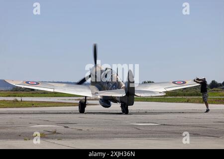 Curtis P-40 Kittyhawk a Boundary Bay Canada Foto Stock