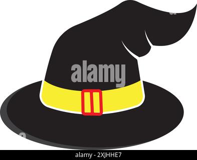 Design vettoriale del logo del carattere del cappuccio della procedura guidata Illustrazione Vettoriale