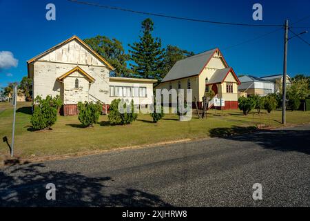 Biggenden, QLD, Australia - edifici storici in città Foto Stock