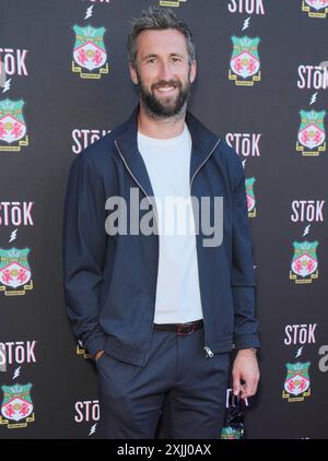 Los Angeles, Stati Uniti. 18 luglio 2024. Ollie Palmer arriva al Wrexham AFC 's Wrex Coast Tour Kick-Off Party che si tiene al Beverly Hilton di Beverly Hills, CALIFORNIA, giovedì, 18 luglio 2024. (Foto di Sthanlee B. Mirador/Sipa USA) credito: SIPA USA/Alamy Live News Foto Stock