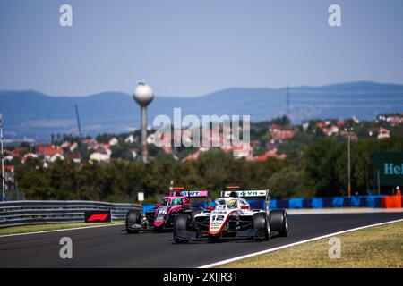 12 BOYA Mari (spa), Campos Racing, Dallara F3 2019, azione durante l'8° round del campionato FIA di Formula 3 2024 dal 19 al 21 luglio 2024 sull'Hungaroring, a Mogyorod, Ungheria - foto Eric Alonso / DPPI Foto Stock