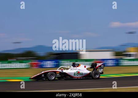 12 BOYA Mari (spa), Campos Racing, Dallara F3 2019, azione durante l'8° round del campionato FIA di Formula 3 2024 dal 19 al 21 luglio 2024 sull'Hungaroring, a Mogyorod, Ungheria - foto Eric Alonso / DPPI Foto Stock