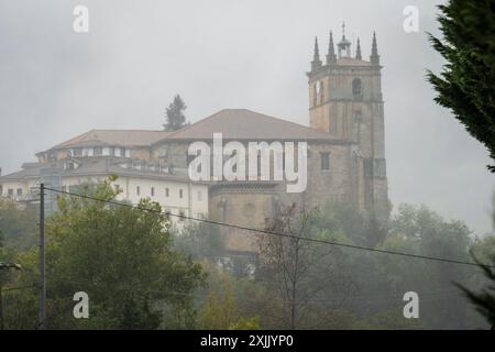 Assassumption Church, Segura, Idiazabal, Gipuzkoa, Paesi Baschi, Spagna. Foto Stock