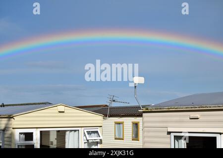 Rainbow al Parkdean Park Foto Stock