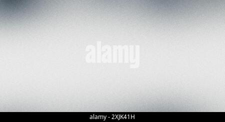 Sottile sfondo sfumato con una texture metallizzata color argento granuloso Foto Stock