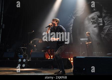 REGNO UNITO. 18 luglio 2024. LONDRA, INGHILTERRA - 18 LUGLIO: Brett Anderson di "Suede" si esibisce all'Alexandra Palace Park il 18 luglio 2024 a Londra, Inghilterra. CAP/Mar © Mar/Capital Pictures credito: Capital Pictures/Alamy Live News Foto Stock