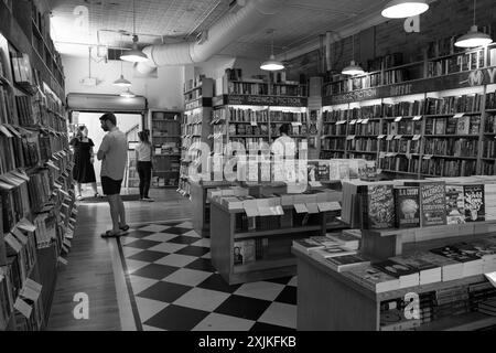 Gli amanti dello shopping alla libreria Literati di Ann Arbor Michigan USA Foto Stock