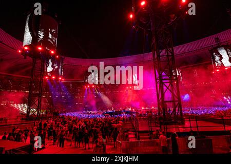 Metallica, concerto della rock band metallica, Madrid, Spagna Foto Stock