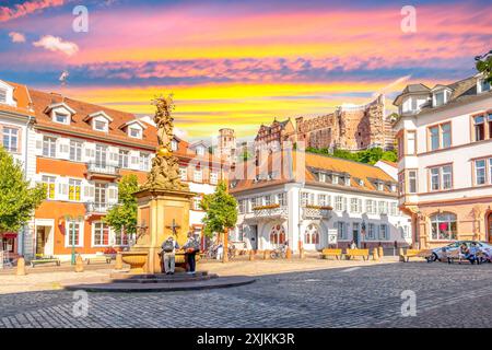 Città vecchia di Heidelberg, Germania Foto Stock