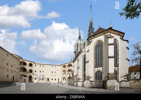 Chiesa di Santa o Chiesa del Castello, città Lutera Wittenberg, Sassonia Anhalt, Germania Foto Stock