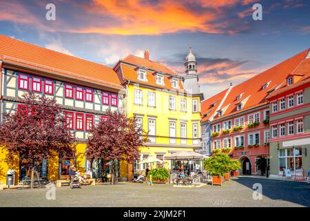 Città vecchia di Bad Langensalza, Germania Foto Stock