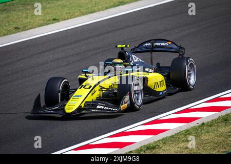 10 BORTOLETO Gabriel (bra), Invicta Racing, Dallara F2 2024, azione durante il 9° round del campionato FIA di Formula 2 2024 dal 19 al 21 luglio 2024 sull'Hungaroring, a Mogyorod, Ungheria - Photo Xavi Bonilla / DPPI Foto Stock