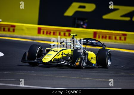 10 BORTOLETO Gabriel (bra), Invicta Racing, Dallara F2 2024, azione durante il 9° round del campionato FIA di Formula 2 2024 dal 19 al 21 luglio 2024 sull'Hungaroring, a Mogyorod, Ungheria - Photo Xavi Bonilla / DPPI Foto Stock