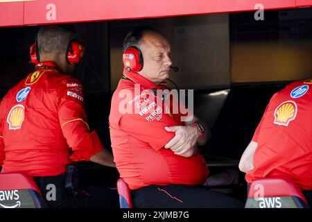 VASSEUR Frederic (fra), Team Principal &amp; General Manager della Scuderia Ferrari, ritratto durante il Gran Premio d'Ungheria di Formula 1 2024, 13° round del Campionato del mondo di Formula 1 2024 dal 19 al 21 luglio 2024 sull'Hungaroring, a Mogyorod, Ungheria Foto Stock