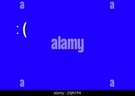 Guasto mondiale del PC laptop del sistema operativo Windows Foto Stock