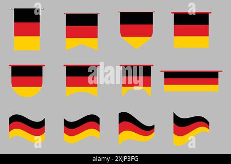 Bandiera della Germania Illustrazione Vettoriale