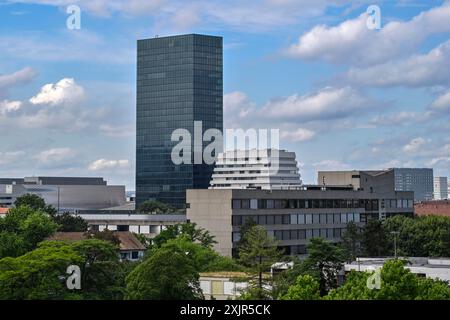 Messeturm, Basilea, Svizzera Foto Stock