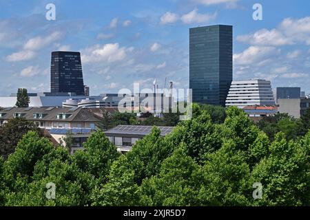 Messeturm, Basilea, Svizzera Foto Stock